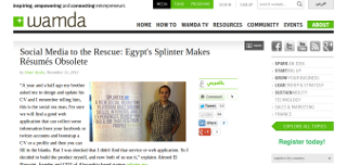 Social Media to the Rescue: Egypt's Splinter Makes Résumés Obsolete